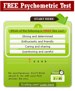 Free Psychometric Test