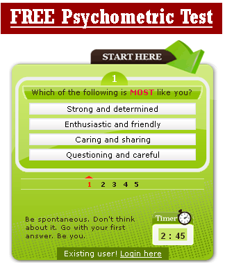 Personality test free online