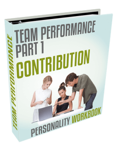 team performance part 1 contribution workbook cover
